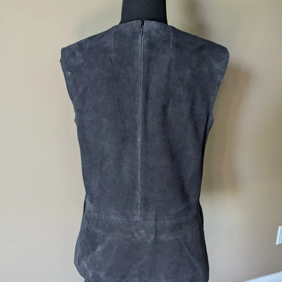 Tory Burch Soft Leather Vest Tunic (Size 4) - Picture 2 of 6